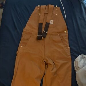 Carhartt R01‑M Duck Bib Overalls, Size 32×34 — Excellent Condition
